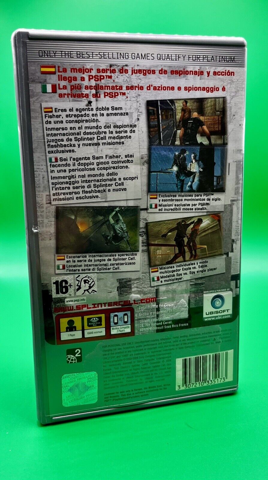 TOM CLANCY'S SPLINTER CELL ESSENTIALS - SONY PSP ITALIANO
